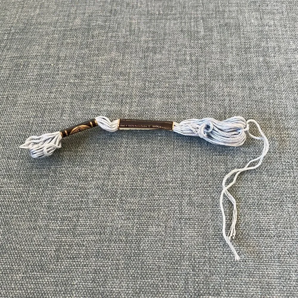 Blue Needlepoint Thread Yarn